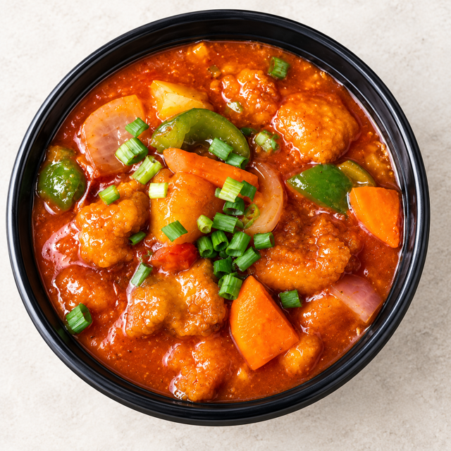 Sweet & Sour Chicken.