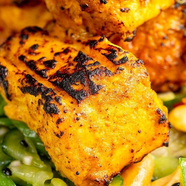 Tandoori Salmon.