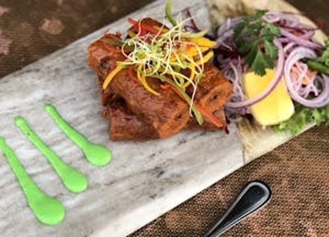 Lamb Seekh Kebab.