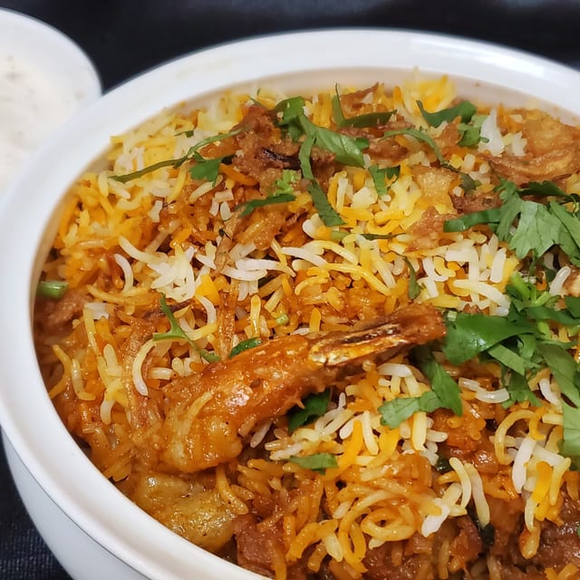 Shrimp Biryani.