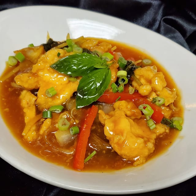 Basil Ginger Chicken.