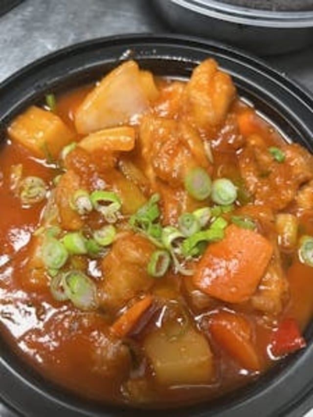 Sweet & Sour Chicken.