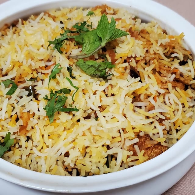 Vegetable/Kathal Biryani.